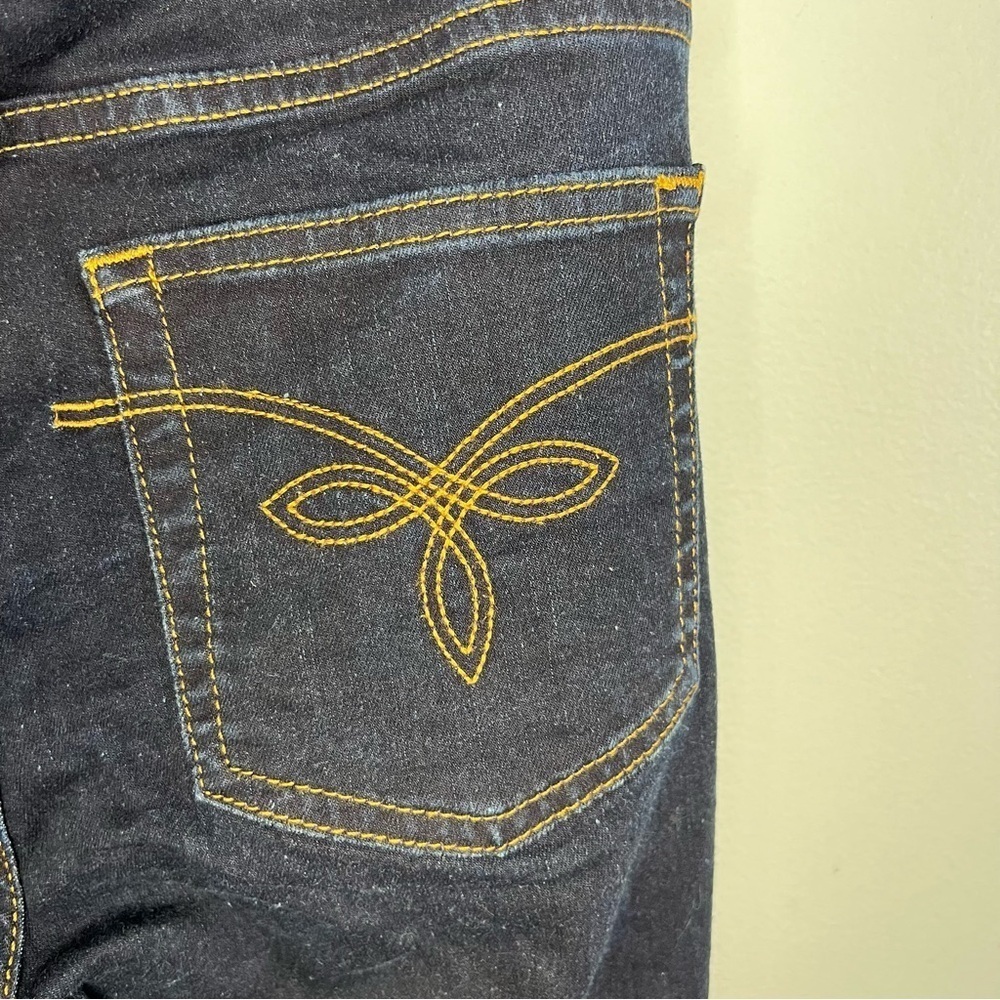 Ted Baker Navy Skinny Jeans with Scalloped Hem Embroidery - Picture 12 of 13